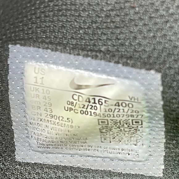 Nike Air Max Excee Sneaker Mens Sz 11 Black White 2616 L.9.3 - Picture 14 of 14